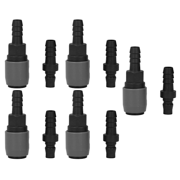 5 sæt hurtigkoblingslåsesæt C-type selvspærrende luftkobling i plaststål pneumatisk fitting (SH+PH40 )