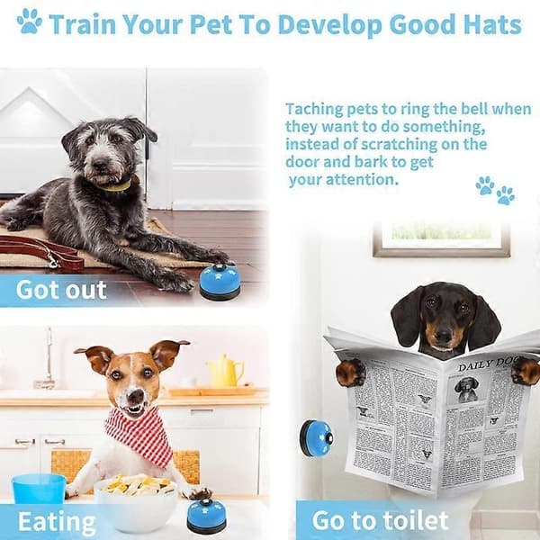 2-pack Dog Door Bells, Pet Training Bells for Going Out and Potty