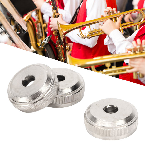 Trumpettiventtiilin cap - hopea metalliruuvimäntä - Trumpetin vaihtotarvikkeet