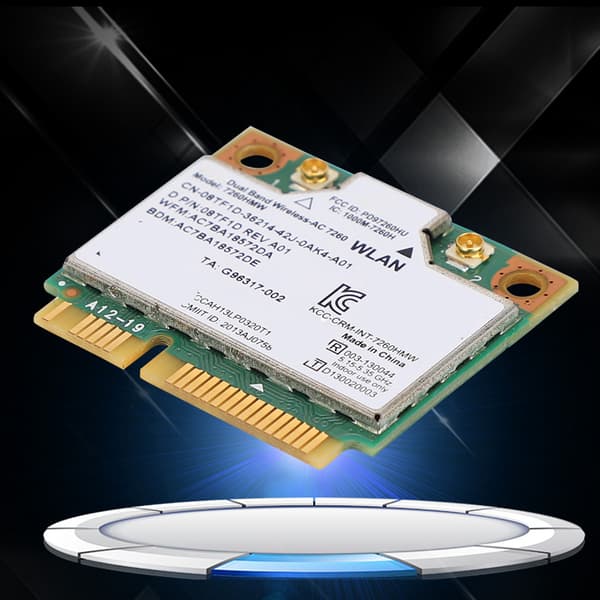 For Intel 7260HMW Universal Network Card Bluetooth4.0 Mini PCI-E Interface NIC for Laptop