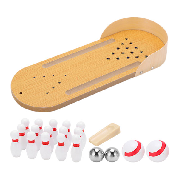 Mini bordsskive bowling legetøj Interessant ny justerbar bærbar indendørs brætspil