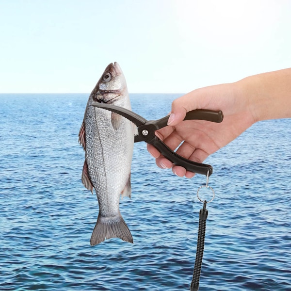 Fiskegriper Verktøy ABS Grip Tackle Holder Fiskeklemme med tau