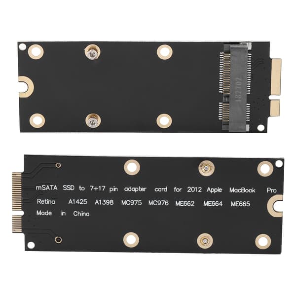 mSATA SSD til SATA-adapterkort for 2012 MacBook Pro MC976 A1425 A1398