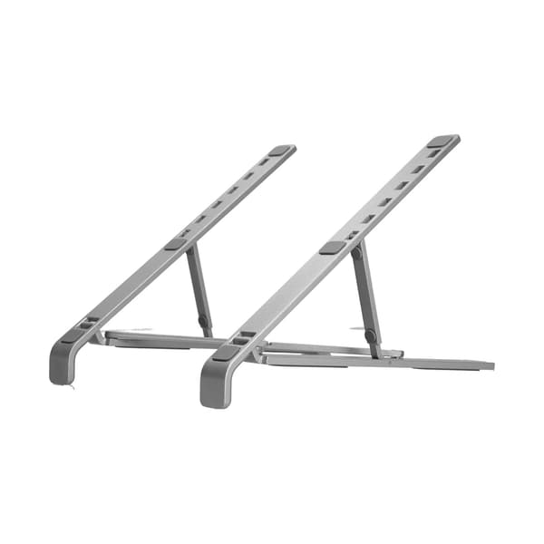 Bärbart hopfällbart laptopställ i aluminiumlegering, datorställ, kylställ, silver