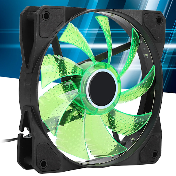 CPU Køler Radiator Ultra-Stille 4 Messing Heatpipe Blæser 1366 til 775AMD1155 Desktop Computer (3pin) (Grøn)