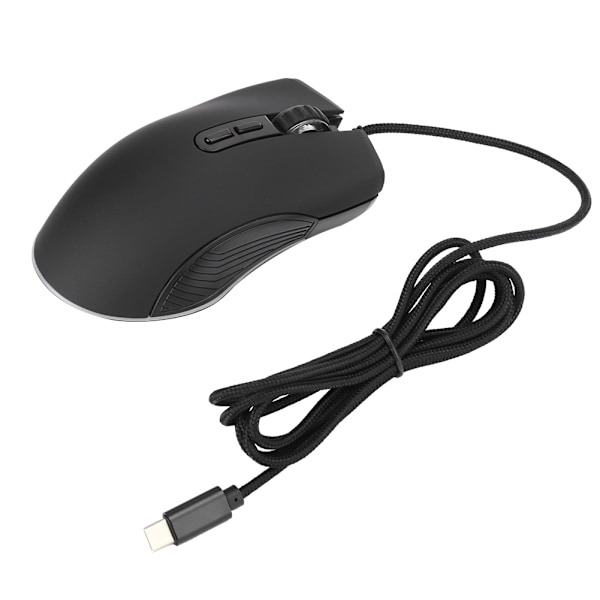 USB Trådbunden Spelmus med RGB-bakgrundsbelysning Tyst Bekvämt Grepp Ergonomisk Justerbar DPI