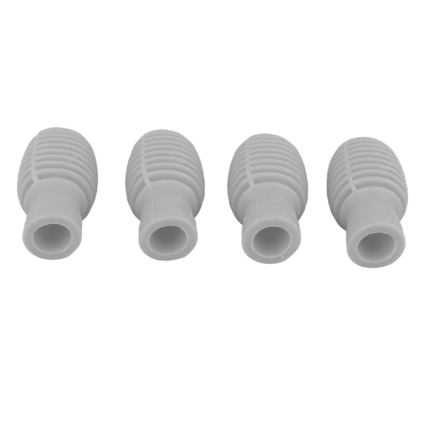 4st Drumstick Silent Tip Silent Drum Stick Dampener Mallet Mute Tip Instrument Tillbehör Grå