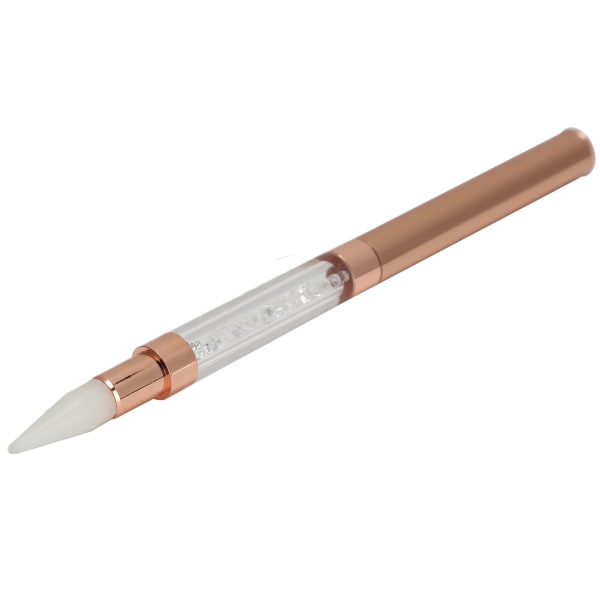 DualEnded Dotting Pen Vaxspets Strass Pickup Tool Dotting Pen Manikyr Nail Art Tool (Vit)