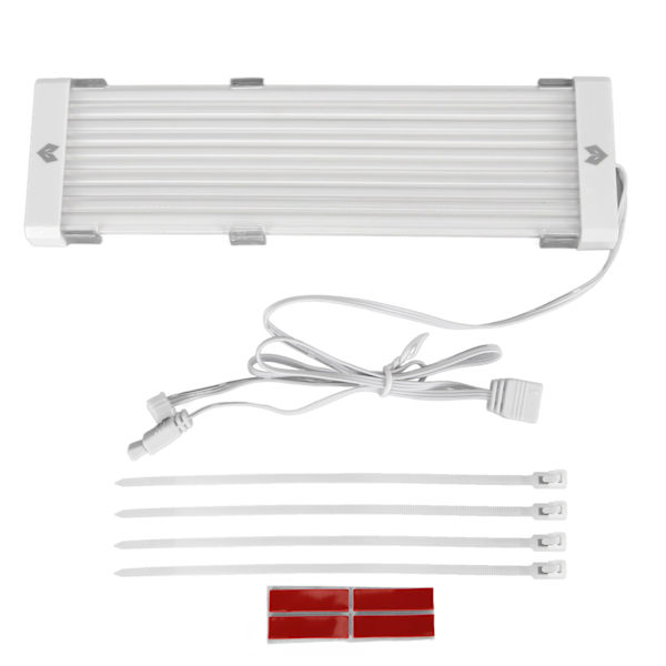 ARGB-förlängningskabel med sleeving, 5V 3-polig, böjbar silikon, synkroniserad PSU-kabel för PC-moderkort