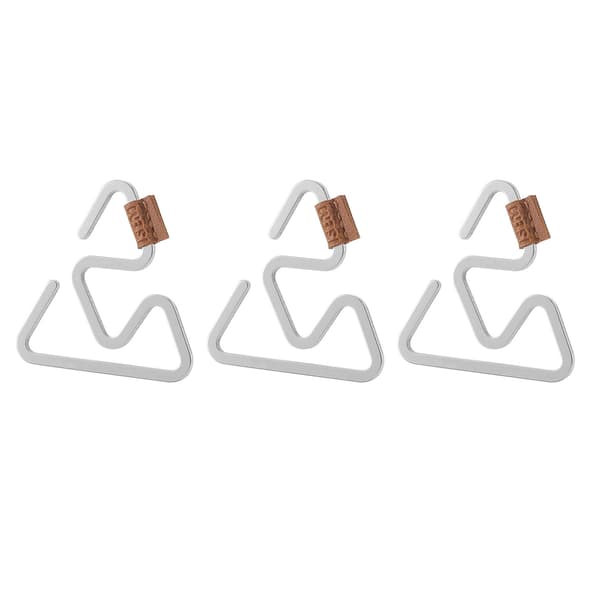 3 st Utomhus Rostfritt Stål Krok Triangulär Hängare Säkerhetsklämma Anti Glid Multifunktionell för Camping Vandring L