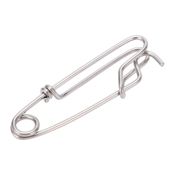 5 ST Långlina Clips Snap Swivel Sea Fishing Connectors Closed Eye Hängande spänne Quick Pin Tool1.8cmx60MM