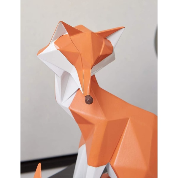 Moderni Resin Fox-patsas 20 cm - Eläinhahmo olohuoneen sisustukseen