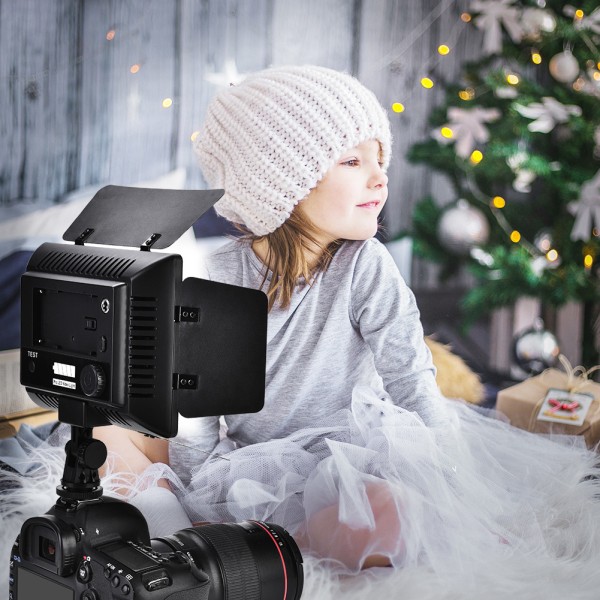 W160 Videofotografering Ljus Lamppanel 6000K LED för DSLR-kamera DV-videokamera