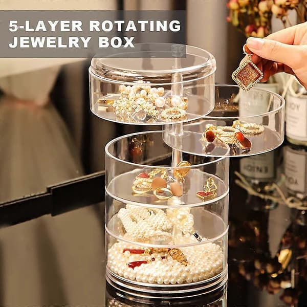 1 pc Rotating Organizer Case Hair Accessories
