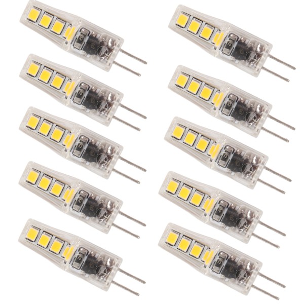 10 kpl G4 8LED-valoa 2835 lamppusirua 2W 360 asteen PC-lamppu kotiin toimistoon 220V lämmin valo