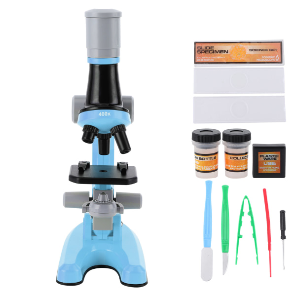 40X-1200X højdefinitionsmikroskop monokulært plastbiologisk mikroskop til ChildBlue