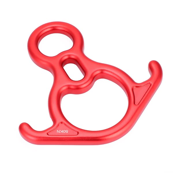 50KN Figur 8 Reb Descender Rappel Ring Klatring Redningsudstyr