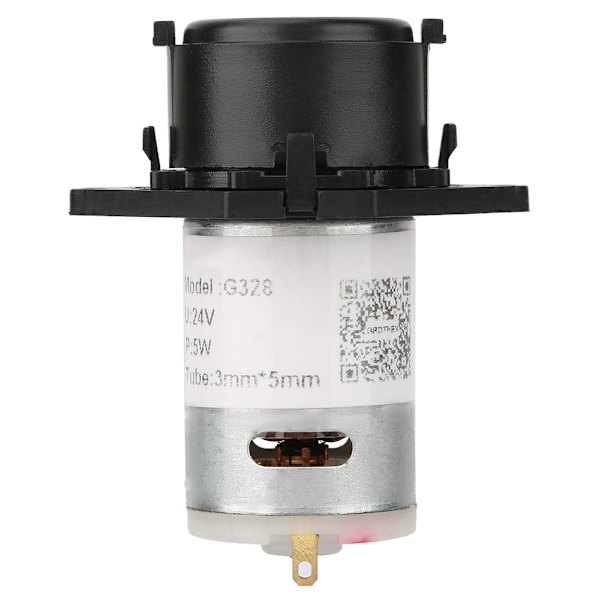 Doseringspumpe DIY peristaltisk slangehode for akvarielabbkjemisk analyse (svart 24v 3*5)