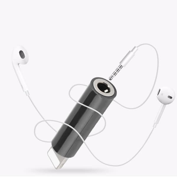 3,5 mm lydstik-konverteradapter til iPhone-seriens mobiltelefon (sort)