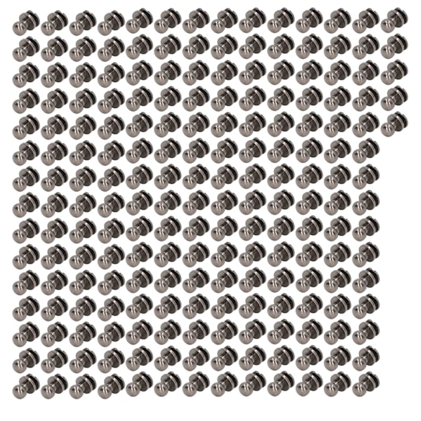 200 Sett Monk Nagle Høyglans 8x6mm Utsøkt Håndverk Lær Chicago Skruer Spiker for DIY Klær Vesker Sko Sølv Svart