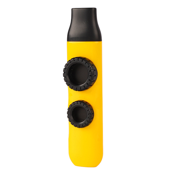 Kazoo plast profesjonelt justerbart musikkinstrument med 10 stk fløytemembraner for ukulele fiolin høyglans metallisk gul