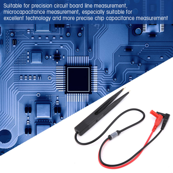 Hvit SMD SMT Chip Kapasitans Testpenn Klips for Multimeter