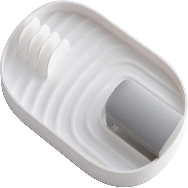 Lockhållare för grytor och skedhållare för köksredskapshållare, skedhållare och skedhållare för spishäll (vit)