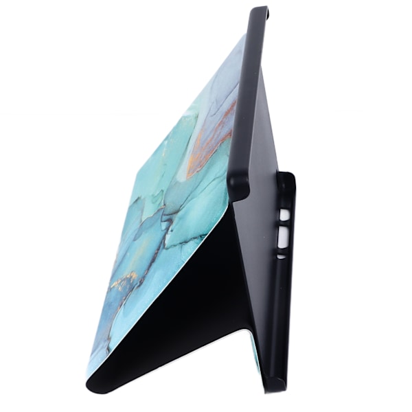 Tabletskydd för Tab A7 T220 T225 Grön Marmorstruktur Flera Vinklar Skydd PU Läder Tabletskydd