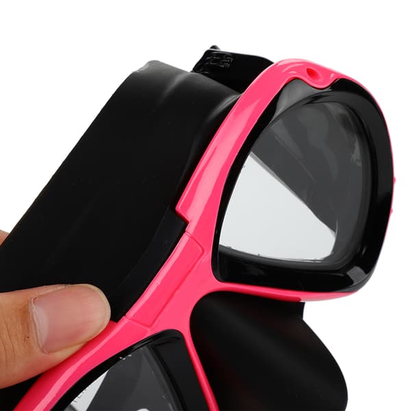 KEEP DIVING Vuxen Snorkling Dykmask Glasögon Undervattensutrustning (Rose Red)