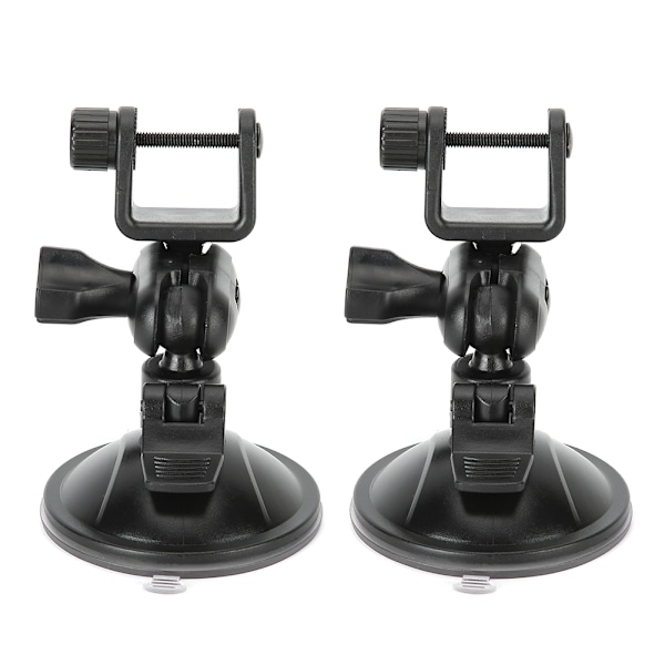 2 stk. 360 graders roterende videokamerafeste for bil med sugekopp, 65 mm GPS-sugekoppholder U-formet hode