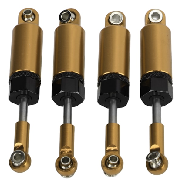 4 kpl/setti Metallinen säädettävä iskunvaimennin MN 1/16 RC-automallille Päivitysosia Kulta