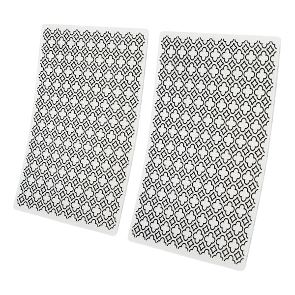 2 stk. Prægefolder Prægeskabelon Multifunktionel DIY Papirhåndværk Plast Bump Prægeskabelon Printmapper