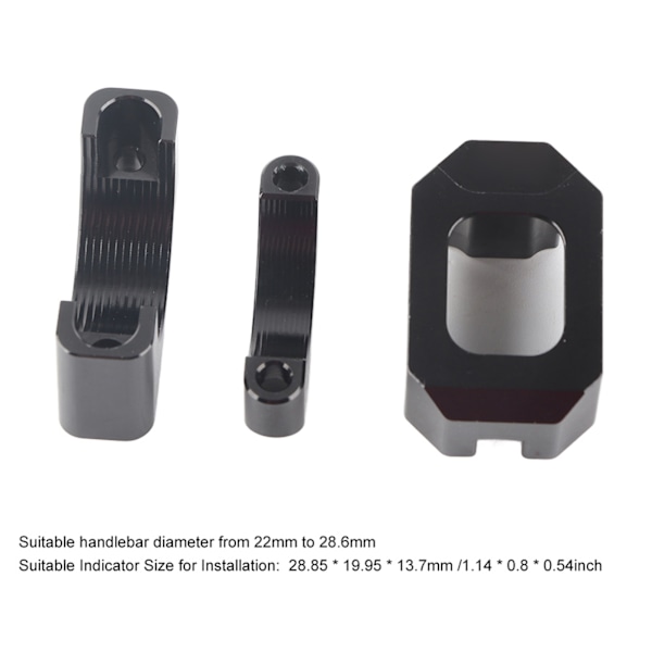 Universal CNC Aluminium Alloy Motorcykel Hastighedsgear Display Indikator Holder Beslag