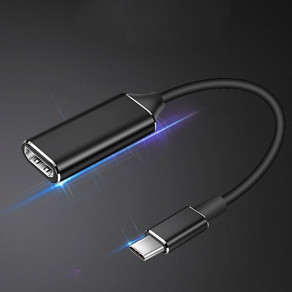 USB C Typ C Till HDMI Telefonskärmsprojektion Högupplöst Transverter Konverteringskabel Linje 4K30Hz
