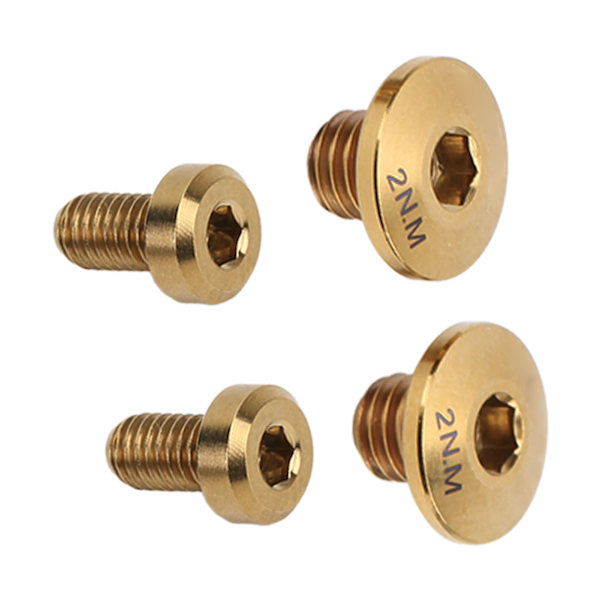RISK Titanlegering Separat oljecylinderlock Bultar Cykel Hydraulisk bromsbult för M610 M615 M675 M785 Guld