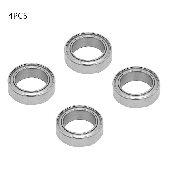 4 stk. rustfrit stål kuglelejer metal afskærmet SMR128ZZ 8*12*3.5mm