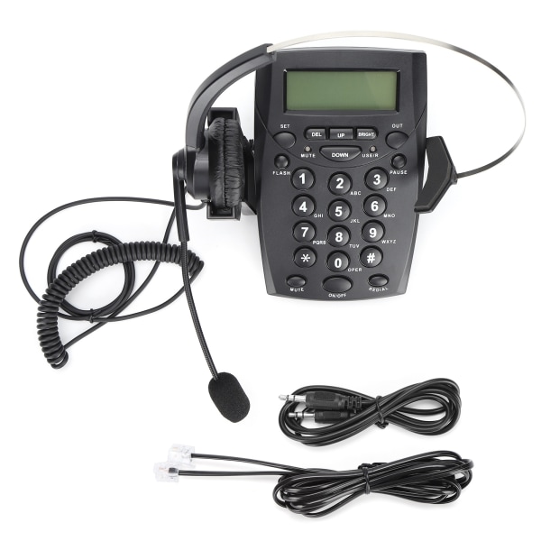 HT800 Call Center Kablet telefon med Omnidirektionel mikrofon Headset Velegnet til kontoret og hjemmet