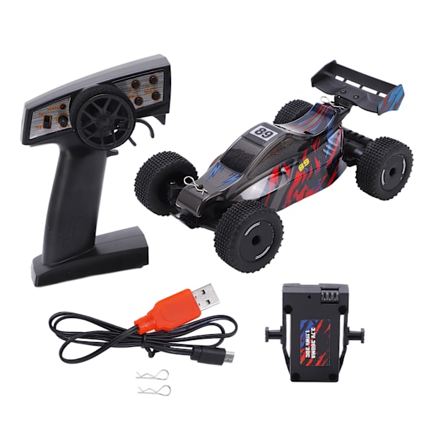 1/24 kaukosäädöllä ohjattava auto 2,4 GHz langaton takavetoinen RC-malliauto USB-latauskaapelilla