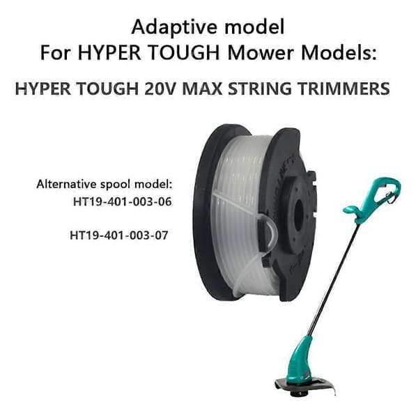 3-pakning erstatningsspoler for Hyper Tough 20V Max Trådløs Gressklipper Trådruller