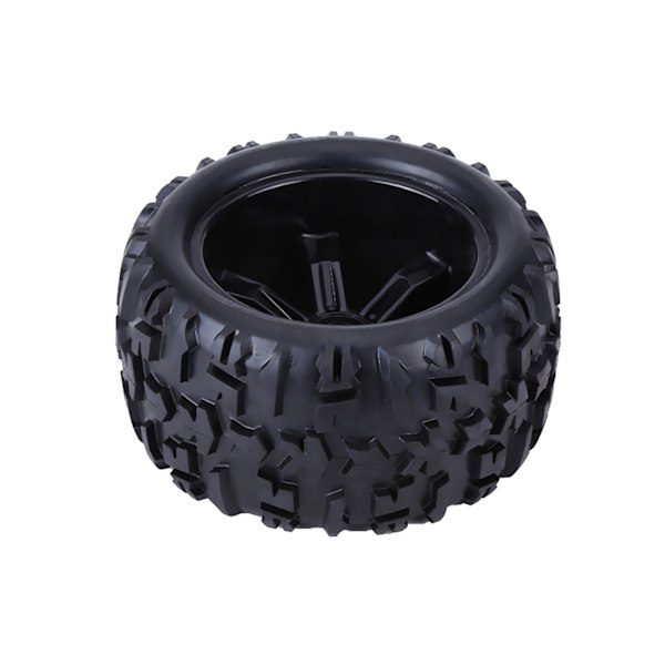 4st/set Gummi däck och plastnav Hjulfälgar tillbehör för 1/8 RC lastbilsbil