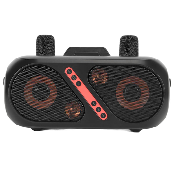 Karaokehögtalare Portabel Bluetooth 5.0 Lång Batteritid Karaokemaskin med 2 Mikrofoner för Hemmabruk Utomhus