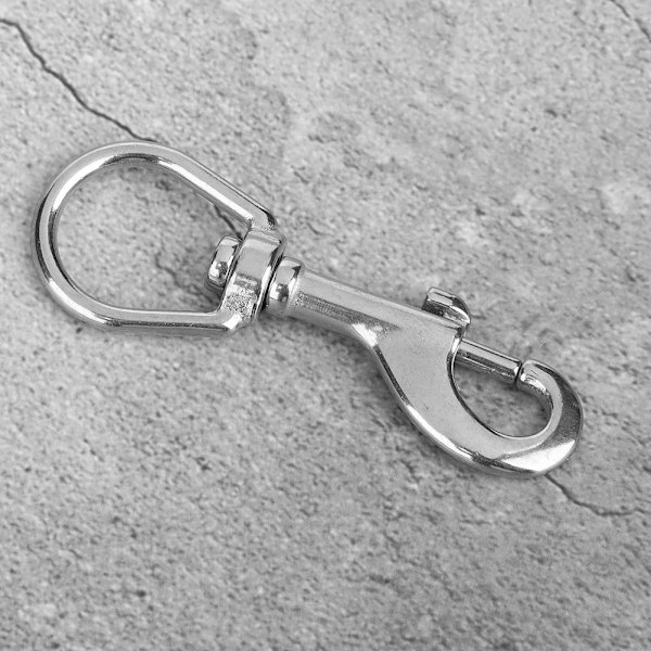 316 rustfritt stål enkelthode krok Swivel Eye Snap Scuba Diving Accessory (100MM, hvit)