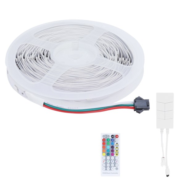 10M 180LED nauhavalo Bluetooth RGBW värillinen nauhavalo sovelluksella ohjattu 24 näppäimen kaukosäätimellä kodin EU-pistokkeelle 100-240V