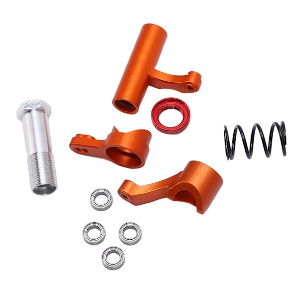 Styreenhed i aluminium RC Bil Styreknuckle Sæt Orange til ZD Racing 1/7 Fjernstyret Køretøj