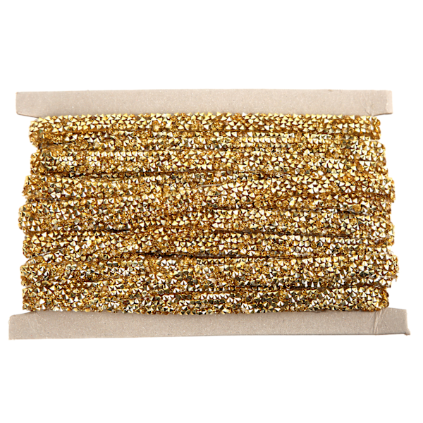 10 Yards 1cm Guld Rhinestone Band Självhäftande DIY Kristall Rhinestone Band för Sömnad DIY Hantverk