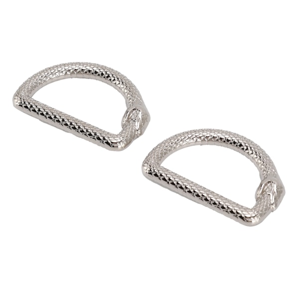 20 st Metall D-ringar Ouroboros Design Multifunktionell Zinklegering D-ringar Spänne för Handväska Bälte Plånbok DIY Hantverk