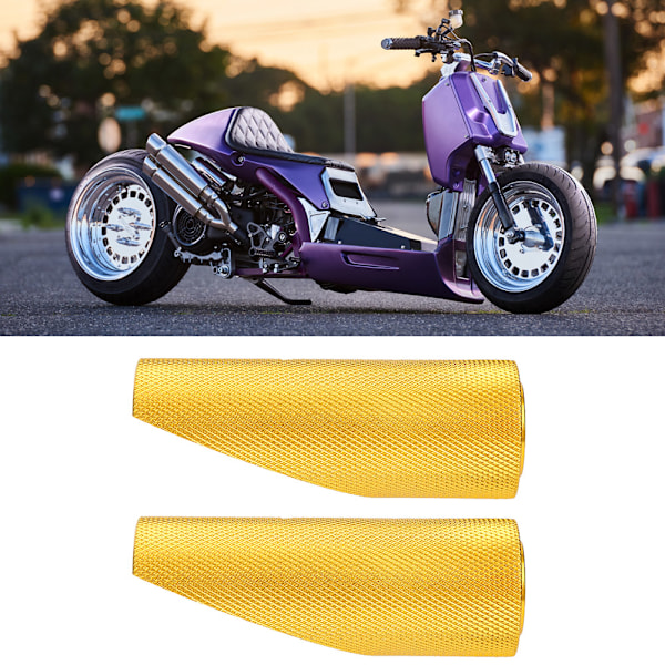2 st Motorcykel Fotpinnar Fotbräda Ersättning Passar för Honda (Guld)