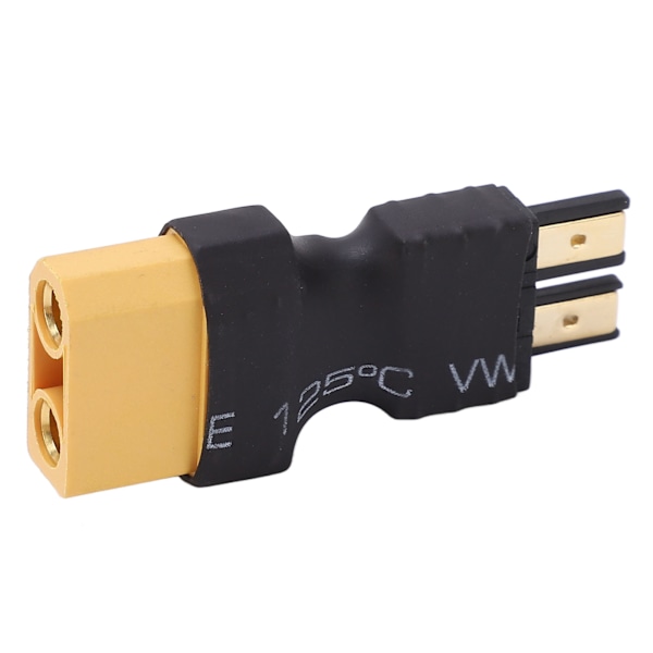 XT90 til hann-adapter Sikker holdbar gummi-plast kobber Sterk kompatibilitet RC hunn til hann-adapter for RC bilbåt