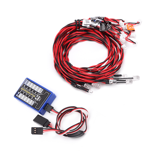 Highlight 12 LED-blinklys system 12-LED-belysningssæt til fjernstyrede biler 4,8 - 6V DC