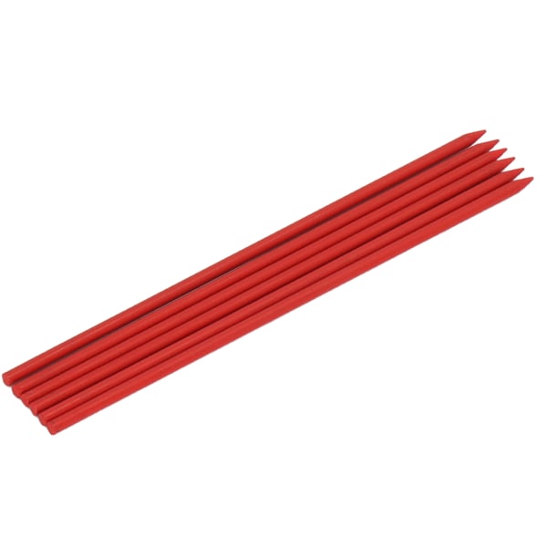 Carpenter Pencil Refill - 24 stk, langtidsholdbar 2,8 mm grafit, rød
